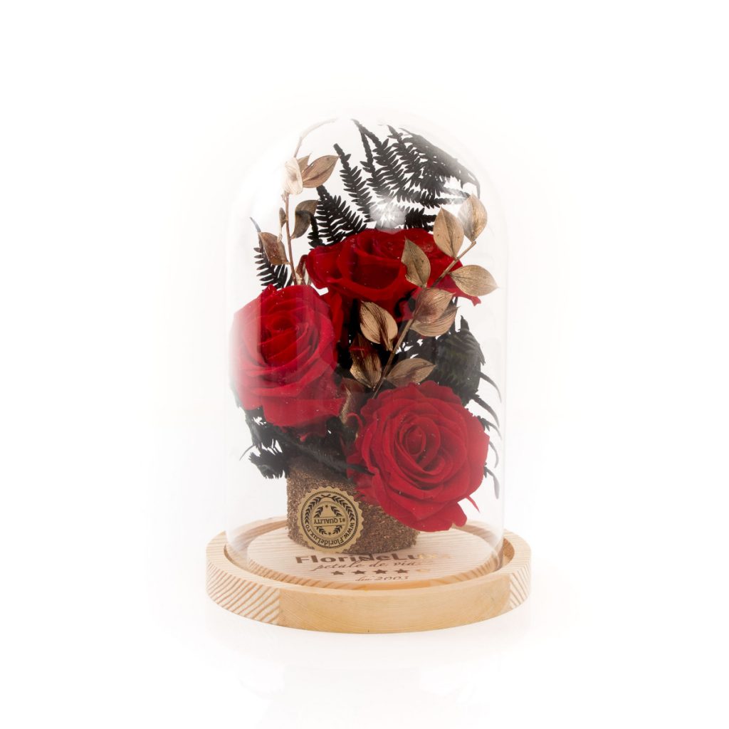Trandafiri criogenati Golden Flame, doar 309,99 RON!