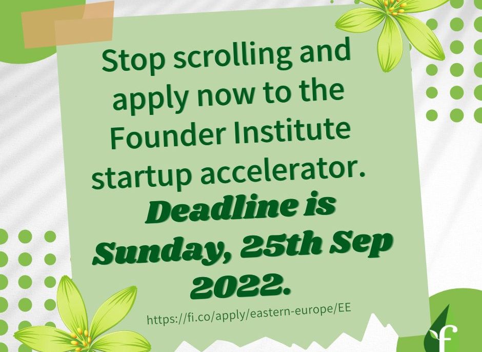 Founder institute startup accelerator