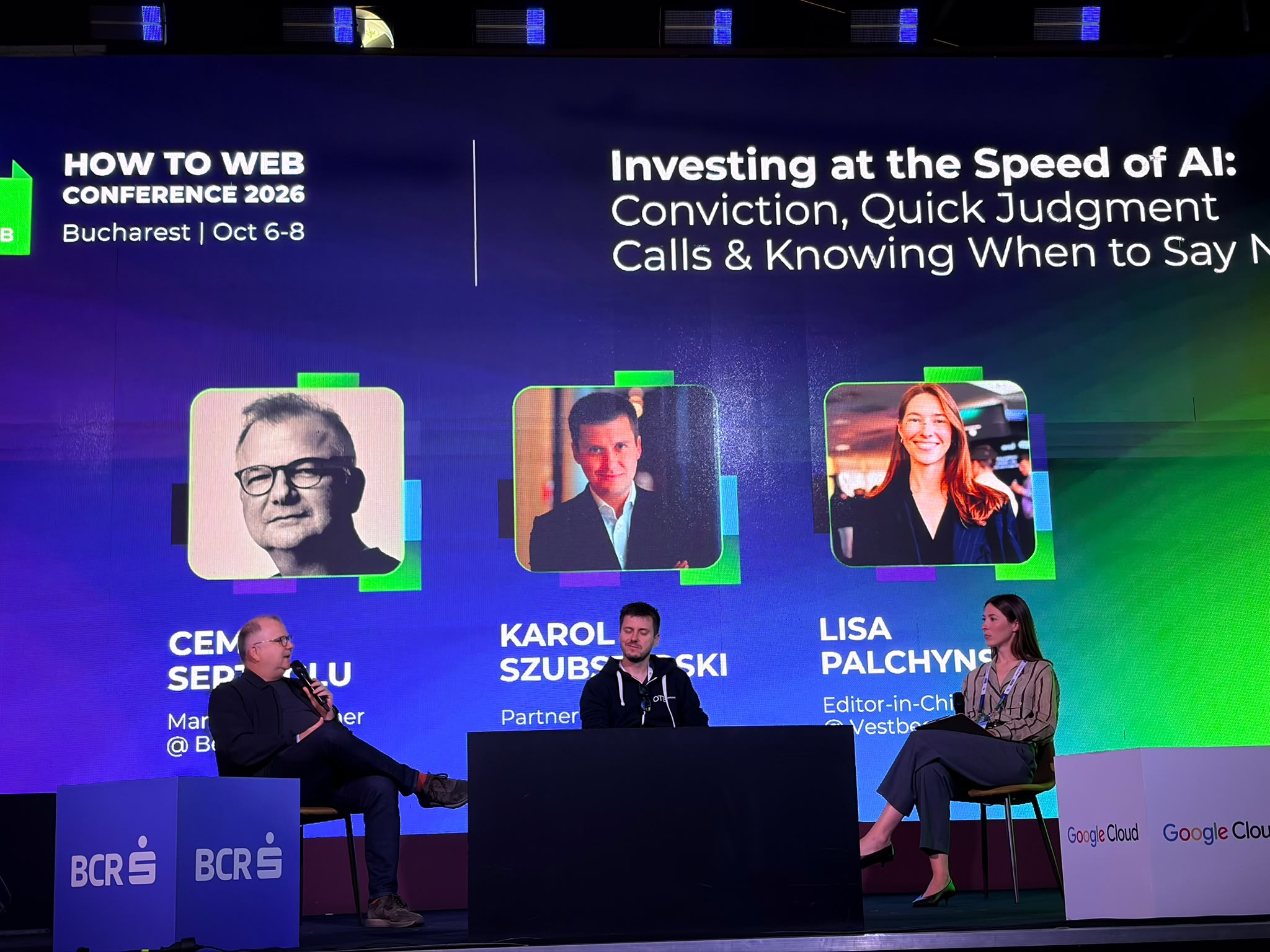 Cem Sertoglu, Karol Szubstarski și Lisa Palchynska pe scena How to Web 2026